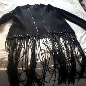 Zara fringe cardigan